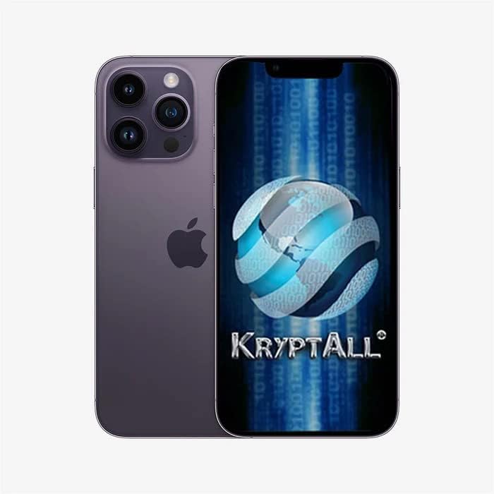 Kryptall 1 TB Black Factory Black Allocked Smartphone 14 סדרות פרו מקס, עובד ברחבי העולם, אנטי-מעקבות טלפון מאובטח