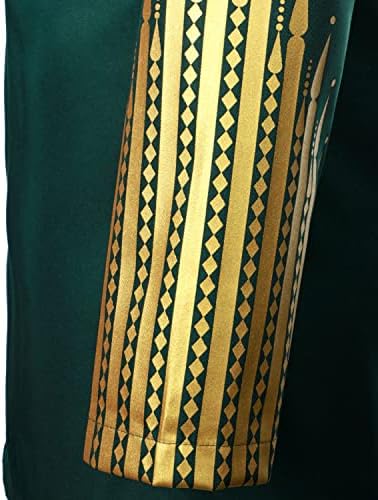 תלבושת של לוסמטון לגברים של לוסמטון, כפתור שרוול ארוך, חולצה ומכנסיים חליפה אתנית מסורתית