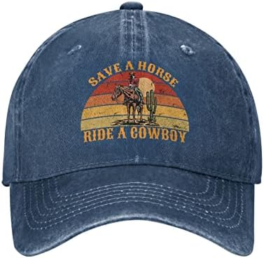 שמור סוס נסיעה בכובע קאובוי נשים כובע בייסבול כובע גרפי