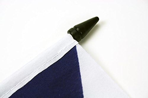 דגל AZ דגל צועני דגל 5 '' x 8 '' - דגל שולחן המטיילים 21 x 14 סמ - מקל פלסטיק שחור ובסיס