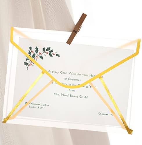 תינוק סבון שקוף נייר קלף מעטפות 10 יחידות דש מעטפות עם זהב גבול ברכה מכתב הזמנה מעטפת עבור סיום תינוק מקלחת מסיבות