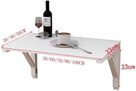 PIBM פשטות מסוגננת מדף קיר רכוב שולחן מתלה צף שולחן מחשב נייד שולחן כתיבה מעץ מוצק מתקפל עץ רב -תפקוד פשוט לסלון חדר שינה
