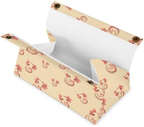 אקסולוטל קופסת רקמות מחזיק מכסה מארגן נייר תיק נייר למפיות נייר פנים שולחן כתיבה מכוניות מטבח אמבטיה