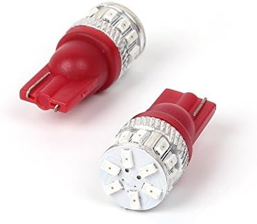 תאורת אללה 2 יחידות סופר בהירות טהורות אדומות W5W 194 168 2825L נורות LED נורות לוחית רישוי תגית הפנים מפת