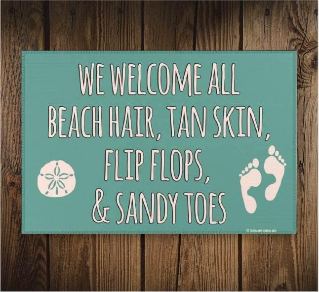 בברכה כל חוף שיער טאן עור כפכפים סנדי הבהונות 3 * 2 רגליים מצחיק אזור שטיח מקורה בברכה מחצלת שפשפת מבטא רץ החוף
