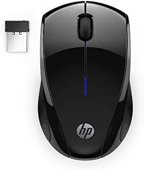 HP x3000 G3 עכבר אלחוטי-שחור, סוללה של 15 חודשים, אחיזות צד לבקרה, LED ידידותי לטיולים, LED כחול, חיישן