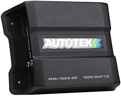 Autotek MM-1525.2d ממוצע מכונה 1500 וואט מגבר, Compact Compact, מגבר 2 ערוצים