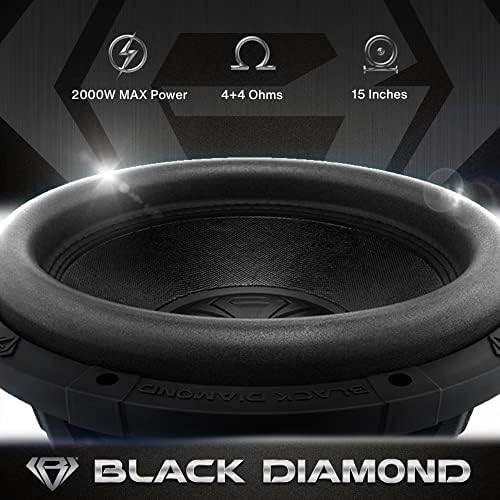 Diamond Diamond Dia-T12.4d 12 Subwoofer Audio Subwoofer עם סל אלומיניום 2000 וואט סליל קול כפול 4+4 DVC 4 אוהם