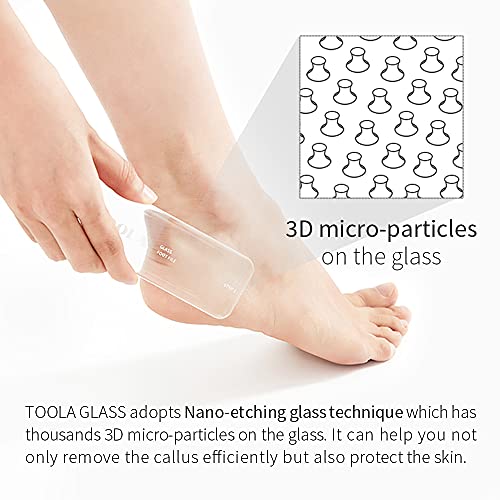היפואלרגנית זכוכית רגל צרצור קובץ ויבלת מסיר עם זכוכית-תחריט טכנולוגיה עבור יבש או רטוב רגליים על ידי טולה