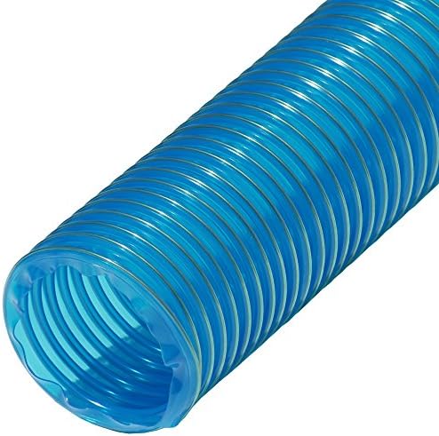 גומי-קל 01-203-1.5-12 PVC FlexDuct מטרה כללית, 1.5 ID x 12 'נמתח לחלוטין, כחול