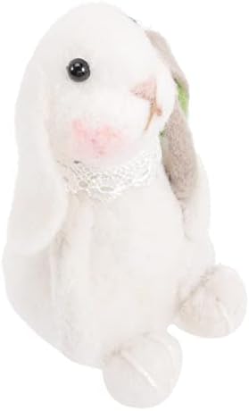 צעצועי ארנב קטיפה של טנדיקוקו לבנות תפאורה לתינוק תפאורה עליונה ארנב קטן פסל שולחן ארנב ארנב מקש תליון תליון קטיפה
