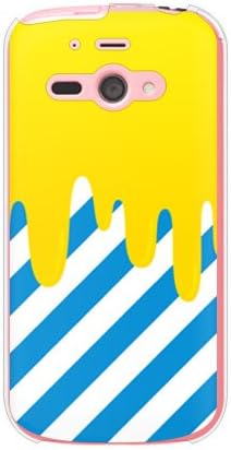 עור שני טפטוף צהוב/כחול/עבור טלפון Aquos SS 205SH/SoftBank SSH205-PCCL-299-H005