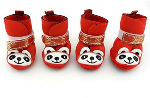 smalllee_lucky_store cwyp00017-red-1 נעלי כלבים קטנות לבנות בנות, X-Small, אדום