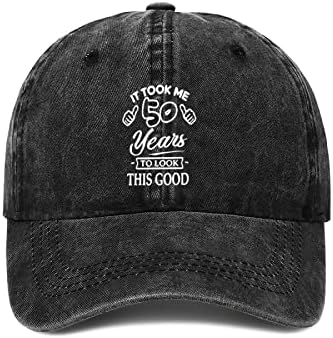 מתנות ליום הולדת מצחיקות כובע בייסבול לגברים נשים 50 60 19.72 1962 1952 מתנות ליום הולדת וינטג 'כובע כותנה שטוף מתכוונן
