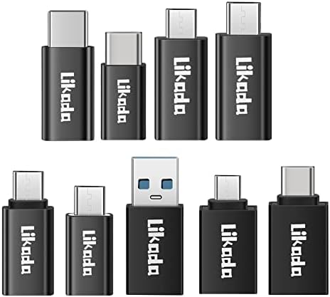 סט מתאם מסוג U USB C, USB C ל- USB A 3.1/MICRO USB/1Phone, תואם ל- USB C/1Phone/Micro USB כבל, USB מתאם טעינה מהירה טעינה מחבר