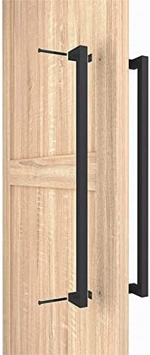 ZHYH 24 כבד צורה שטוחה דלת אסם דחיפת ידית משיכה כניסה חנות משרדים מסחרית מוסך עץ קדמי.