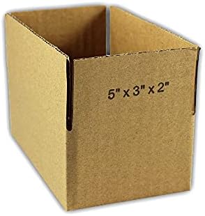 5 קופסאות אריזה מקרטון גלי 5 על 3 על 2 דיוור קרטוני תיבת משלוחים נעים 5 על 3 על 2 אינץ