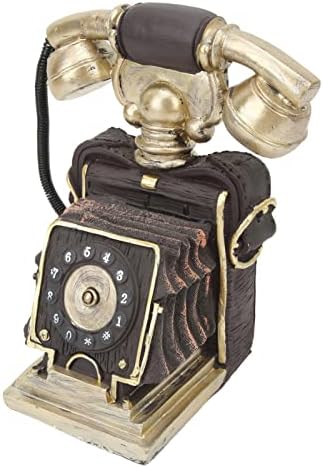 דגם טלפון דקורטיבי של Fecamos, דגם טלפון וינטג 'אלגנטי מדומה מעודן עדין עבור בית קפה לחדר שינה