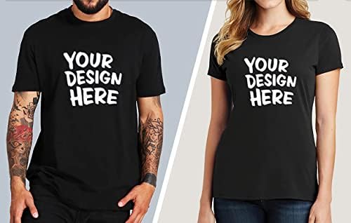 חולצת T מותאמת אישית לגברים נשים מעצבות חולצות טריקו בהדפסה קדמית קדמית משלך