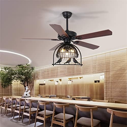 מנורת מאוורר תעשייה מנורת מאוורר גלגל אור נברשת תקרה עם שלט רחוק קפה מטבח קפה חי חדר אוכל