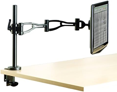 פלוס 8041601 מקצועי סדרת מתכוונן עומק מחשב צג לעמוד לשולחן עם צג יחיד זרוע, 30 אינץ צג קיבולת