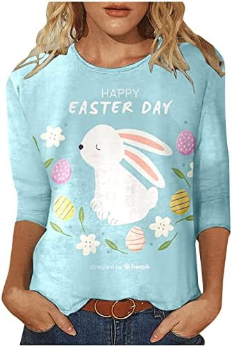 חולצות פסחא לנשים ארנב ארנב חולצה גרפית ארנב ארנב חמוד חולצות מודפסות