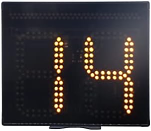 שעון יריית כדורסל של גאנקסין ואור LED, שלט רחוק, תומך בסוללה המופעלת על הסוללה וחבר את הכוח 12/24/25/30/35/40/60
