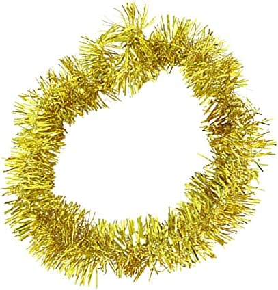 קישוטי עץ טינסל חג המולד טינסל גרלנד זהב עמיד ומעשי שימושי