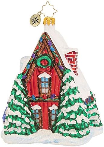 כריסטופר רדקו מעוצב ביד זכוכית אירופית לחג המולד קישוט דקורטיבי, צלע הגבעה לחגים