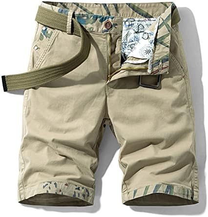 מכנסי מטען לגברים של ymosrh כותנה רופפת כותנה ישר בכיס רב -כיס נושם מכנסי ספורט מזדמנים של גברים