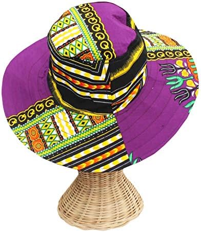 Raanpahmuang גדול מסודר אמריקאי דרום סונהאט דשיקי אפריקני כובע מודפס