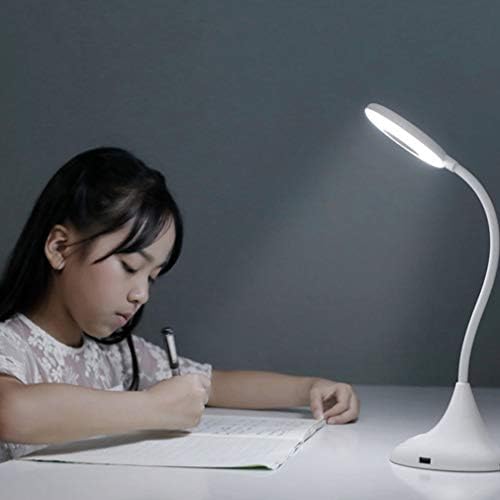 Xunmaifdl מנורת שולחן LED ניידת, 3 רמות בהירות דימר מגע לוח בקרה לוח טעינה מצב טעינה ומצב כוח סוללה ללימוד אכפת