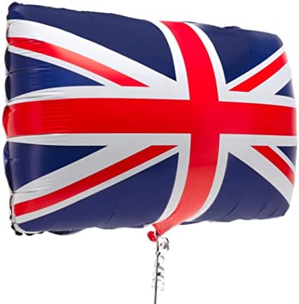 22 אינץ גדול איחוד ג 'ק דגל רדיד בלון-בריטי קישוטי-מלך צ' ארלס השלישי הכתרת רחוב מסיבות