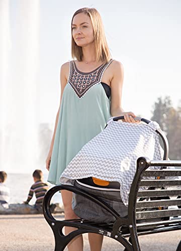 כיסויי מושב לרכב לתינוקות-כיסוי סיעוד בעיצוב מקורי - שמיכת צעיף פרטיות הטובה ביותר להנקת תינוקות תינוקות בנים ובנות-סינר