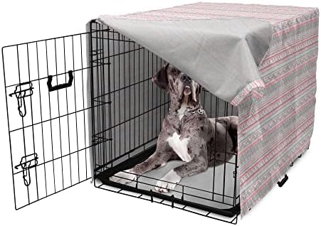 כיסוי ארגז כלבי היפסטר לונאסטר, מצויר ביד בצבעי פסטל איור רקע לבן, כיסוי מלונה מחמד קל לשימוש עבור גורי כלבים קטנים גורים,