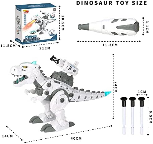 בנים גזע לפרק דינוזאור הליכה דינוזאור עם תרסיס ערפל מים & אורות הוביל עיניים זוהרות & צעצועי הקרנה עבור