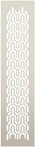ערבי צריח פסיפס להקת סטנסיל על ידי סטודיו12 / מלאכת דפוס עיצוב בית / לשימוש חוזר מיילר תבנית / צבע עץ סימן