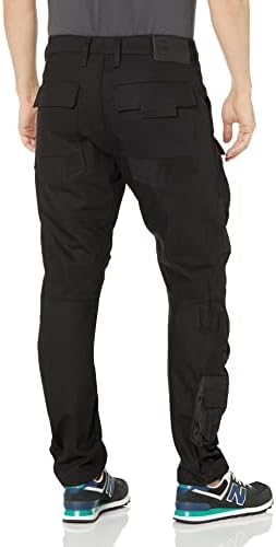 ג ' י-סטאר גלם גברים בר קיימא שחור ישר מחודד מכנסיים מטען 3 ד אחר הצהריים