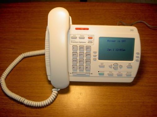 אסטרה 390 - טלפון מסך גדול - רמקול - לבן