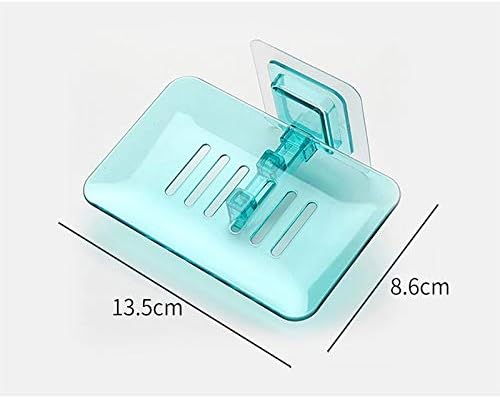קופסת סבון LSJzz סבון יצירתי סבון סבון חינם כוס יניקה מחוררת קיר רכוב על רזה חזקה ניקוז אוורור אטום למים וחסד לחות