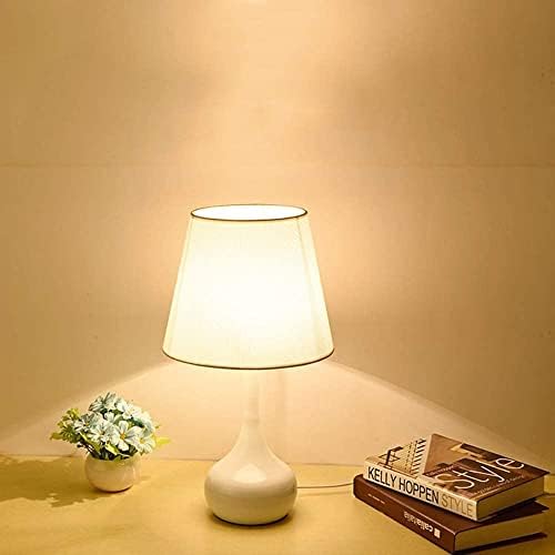 LED ליד מיטה שולחן מנורת E27 יצירתי מקרונים פשוטים צורת אגרטל מותאמת אישית בסיס ברזל מחושל בסיס יפה ועמיד בד שקוף מלון