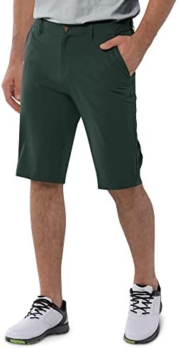 מכנסי גולף לגברים בגברים בגודל 33,000ft, מכנסיים קצרים של גולף יבש קלים, מכנסיים קצרים של גולף יבש קלים עם כיסים 11