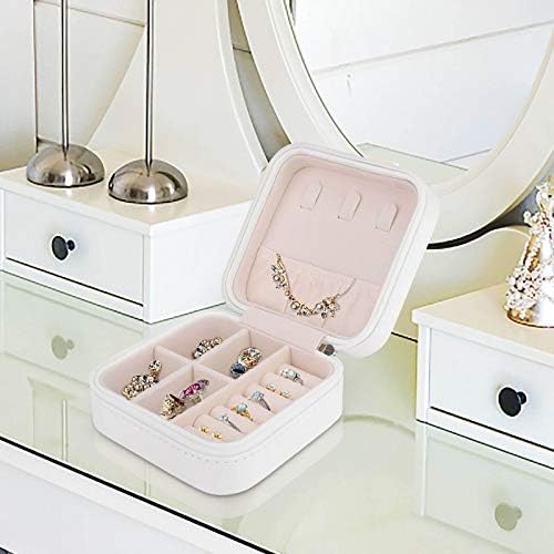 צבעי מים אקסולוטל חמוד קופסת תכשיטים PU TRAIDTIRY תכשיטים ניידים מארגן מארגן מארגן קופסאות אחסון קופסאות