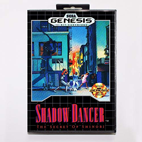 רקדנית Shadow The Secret of Shinobi Game Cartridge 16 bit MD Card עם תיבת קמעונאות עבור Sega Mega Drive for Genesis