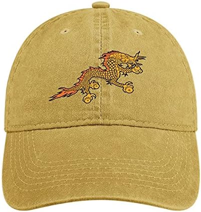 Weedkeycat Bhutan Logo Vintage כותנה כותנה כובעי בייסבול מתכווננים כובע ג'ינס כובע אבא לגברים נשים
