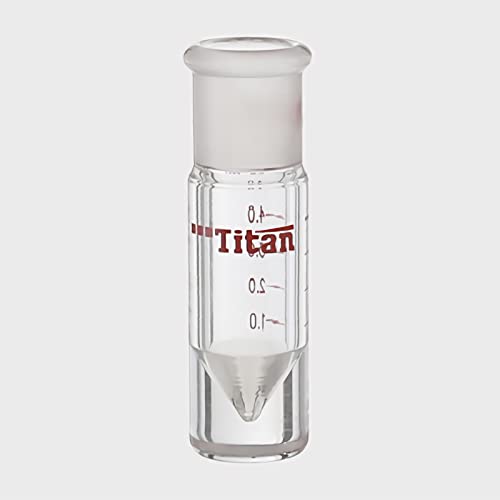 אדמאס-בטא 3 מיליליטר מיקרו תגובה בקבוקון, 14/10 משותף, כבד קיר בורוסיליקט זכוכית