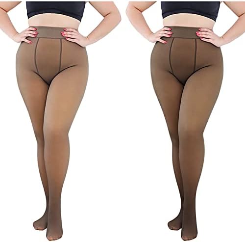 נשים חותלות יוגה גבוהות במותניים בגודל פלוס מכנסיים רזים בגודל אטום טווחי פליס אטומים להרים מכנסיים רזים מכנסיים כושר טייץ