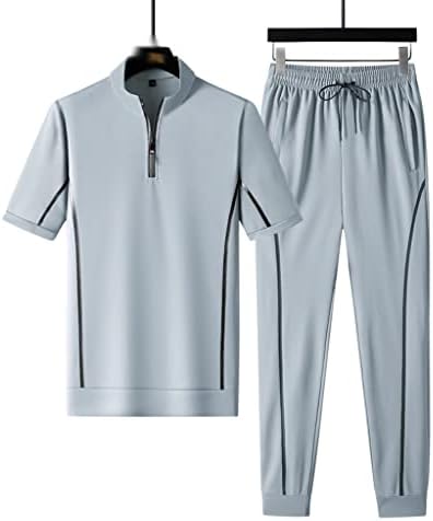 חולצת טריקו של שרוול קצר של גברים לא/A מגדירה מכנסי ספורט שני חתיכות חליפות זכרות חליפות אופנה