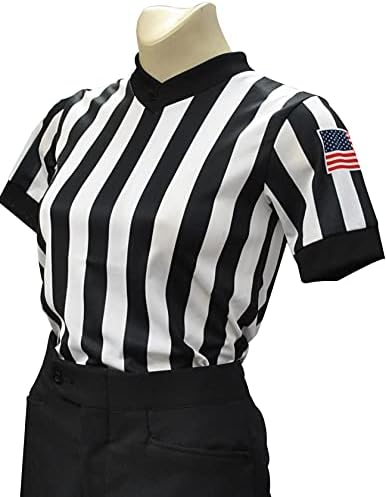 Smitty USA211-607 כדורסל נשים עם צווארון גוף שופט גוף גוף - עם דגל ארהב - מיוצר בארצות הברית