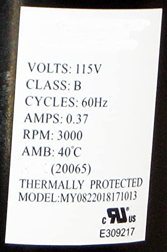 812-0051, עבור מרובע גלולה תנור פליטה בעירה מפוח מנוע